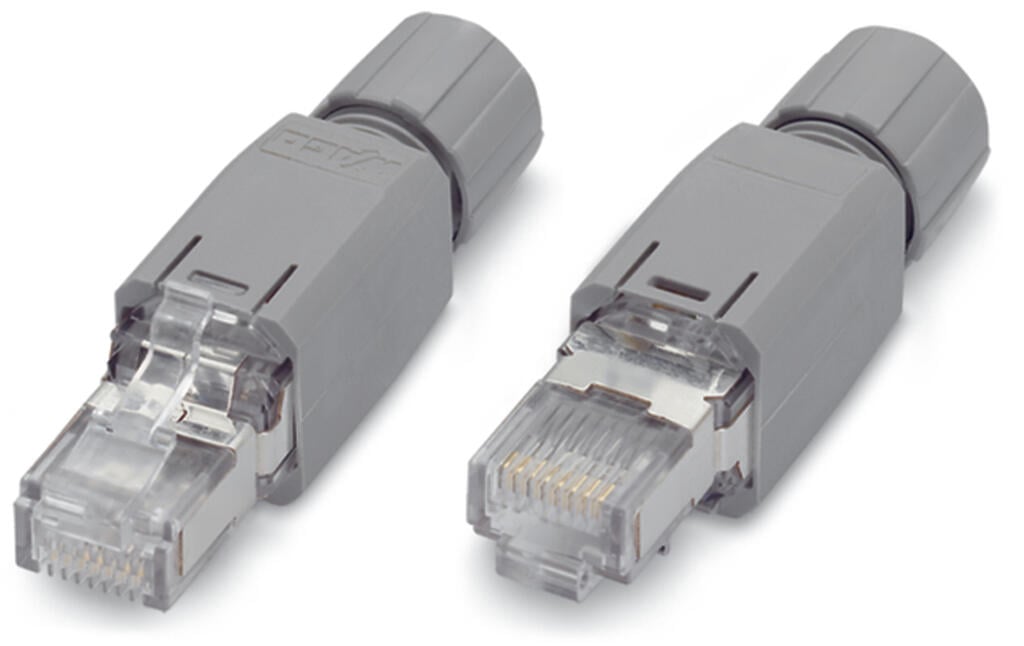 CONECTOR ARMABLE ETHERNET RJ45 PLASTICO Cat. 5e