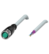 [PPF00460] CORDSET RECTO M12x8 5M CABLE PUR SHIELD