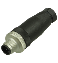 [PPF00045] CONECTOR ARMABLE MACHO M12 X 5 PINES