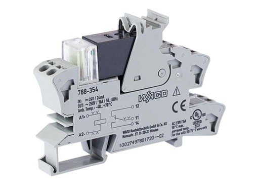 [WAGO00541] RELE LUMINARIA 788 BOB. 24VDC; 1 SPDT 16A;