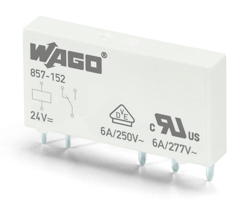 [WAGO00251] RELE ELECTROMECANICO 857; BOB. 24VDC; 5 PINES;