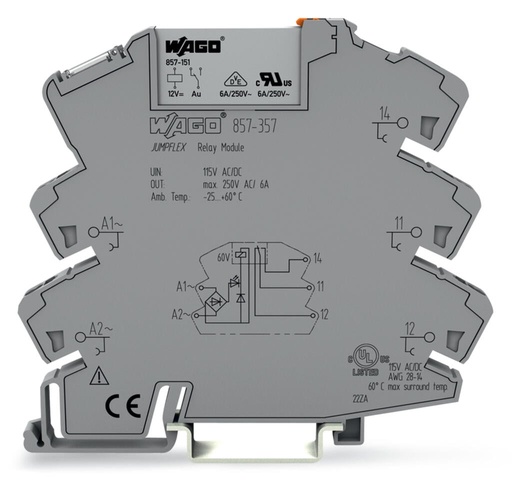 [WAGO00089] RELE 857; BOB. 110VAC; 1NO+1NC;