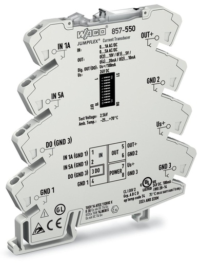 [WAGO00093] CONVERTIDOR DE CORRIENTE 0-1/0-5 AMPS A SEÑAL 4-20MA