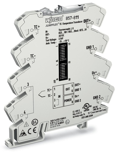 [WAGO00813] CONVERTIDOR DE TERMOCUPLA PROGRAMABLE - ANALOGA I/U