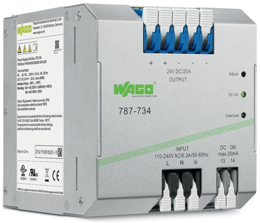 [WAGO00324] FUENTE EPISTRON ECO 24VDC 20 A