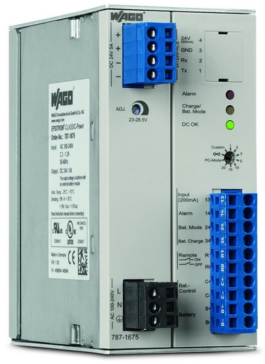 [WAGO00066] CONTROLADOR UPS + FUENTE DE PODER 24VDC; 5 A;