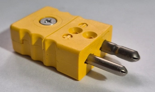 [PYRO00238] CONECTOR MACHO P/TERMOCUPLA TIPO K; 2 POLOS; PYROMATION;