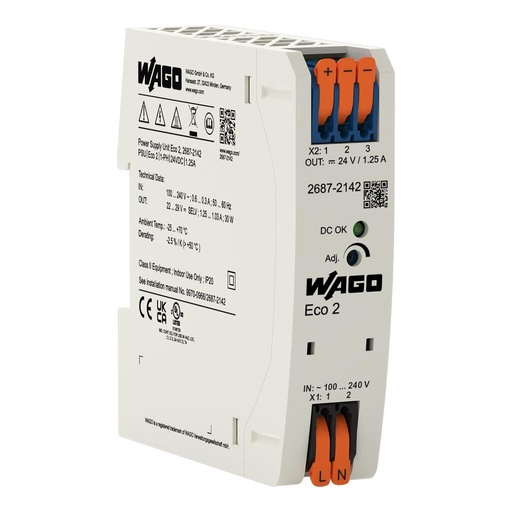 [WAGO00954] FUENTE COMPACT ECO 24VDC 1.25 A