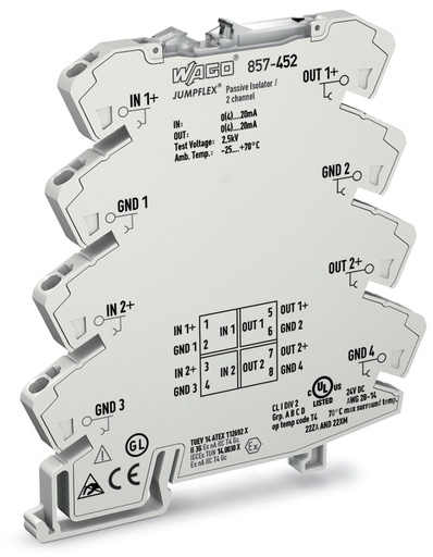 [WAGO00998] AISLADOR PASIVO GALVANICO 2x0/4-20MA;